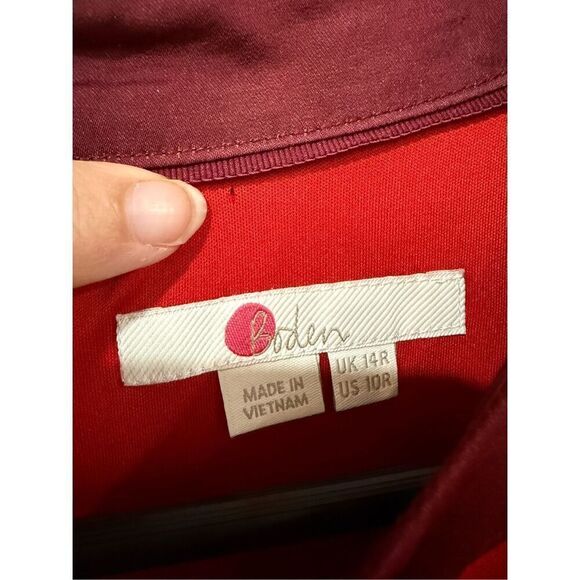 Boden red shift dress with bow sz 10 - Picture 3 of 8